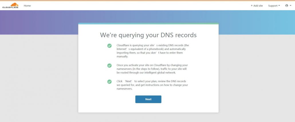 cloudflare获取你的域名DNS信息