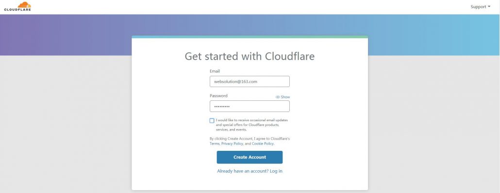 如何注册cloudflare账号